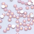 Macro shot of circular pink purple rhinestones with flat backs for DIY nail art design - SS5 1.8mm Approx 140pcs / Pink Opal
