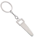 Mini silver saw pendant keychain made of durable metal for tools collection - Hand Saw