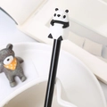 Creative 3D panda cartoon neutral pen with silicone head for school and office use - Panda