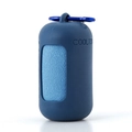 Custodia in silicone blu navy per asciugamano rinfrescante con moschettone in metallo - 40*40cm / Blu scuro