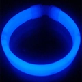 Vibrant blue glow stick bracelet made of flexible tubing for night party accessories - Blue