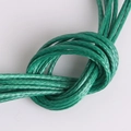 Green 2mm waxed cotton cord for DIY jewelry making and handmade braided necklaces - 5m/bag 2MM / Grass Green