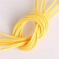 Bright yellow 2mm waxed cord necklace string with detailed woven texture for DIY jewelry - 5m/bag 2MM / Yellow