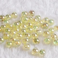 Transparent Yellow AB / 6mm Diameter Approximately 2mm Aperture 100 Pieces/pack