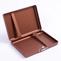Portasigarette in bronzo spazzolato con apertura a scatto e fermi interni in metallo - Portasigarette / caffè