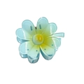 Blue and yellow gradient daisy flower hair claw clip with glossy finish - Clover Claw [Blue]