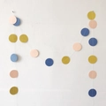 Glitter Gold, Light Pink & Royal Blue Round Sequins