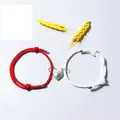 Red And White Rope + Double Silver Love