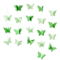 3D papieren vlinderslinger in groen voor feestelijke verjaardag decoraties - 1 Stuk / Verloop Groen