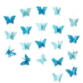 3D-vlinderslinger in blauwe kleurovergangen voor verjaardagsfeest en bruiloftdecoratie - 1 Stuk / Gradiënt Blauw