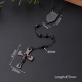 4mm All-black Buddhist Bead Necklace