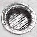 Stainless steel kitchen sink strainer with fine mesh and handle in running water - Thickened All-Steel Style