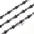 Petite Chaîne Étoile (noire) | 1 M/paquet / 10 X 45 Mm