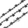 Grande Chaîne Étoile (noire) | 1 M/paquet / 12x6mm