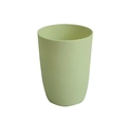 Minimalist light green plastic mouthwash cup for bathroom use with smooth matte finish - 350ml / Light Green