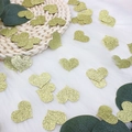 Coriandoli a forma di cuore dorato glitterato per decorazioni di matrimoni - Cuore Oro Glitterato