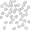 Shiny silver snowflake Christmas confetti for holiday party DIY decorations and crafts - Silver Glitter Small Snowflakes