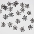 Confettis d'Halloween en forme de toile d'araignée noire pour décoration de table de fête - Toile d'Araignée Noire