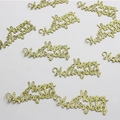 Glittery gold Happy Halloween confetti sequins for party table decoration and crafts - Gold Happy Halloween