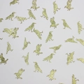 Golden raven silhouette confetti with glitter texture for Halloween party table decoration - Gold Crow