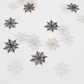 Confettis de toile d'araignée Halloween noir et blanc pour décoration de table - Toile d'Araignée Noir et Blanc