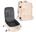 Compact beige travel backpack with spacious interior compartment and durable exterior - Large (33*22*47CM) / Off White