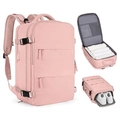 Pink large travel backpack with wet pocket and shoe compartment for business trips - Large (33*22*47CM) / Pink