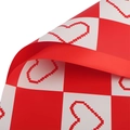 Rouge Grenade [20 Cœurs D'amoureux] | Rouge Grenade [20 Cœurs D'amoureux] ; 56 X 56 Cm/pièce (± 1 Cm) - 56 X 56 Cm/pièce (± 1 Cm)