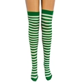 Green and White Thin Stripes / L (One Size, 60cm incl. foot)