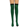 Black and Green Thin Stripes / L (One Size, 60cm incl. foot)