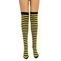 Yellow and Black Thin Stripes / L (One Size, 60cm incl. foot)