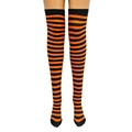 Orange and Black Fine Stripes / L (One Size, 60cm incl. foot)