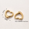 Conector De Amor (dorado) | 5 Piezas/paquete / 24 X 24 Mm