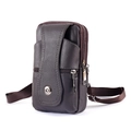 Three-layer Dark Brown Hooks + Shoulder Strap