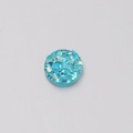 Close-up of sky blue 6mm round resin druzy stone with textured crystal surface - 6mm / Sky Blue Texture (18)