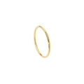 Minimalist S925 sterling silver toe ring with polished golden finish in slim design - 925 Silver / Gold