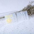 Moldes de silicona para pinzas de pelo florales y colgantes de resina para manualidades - Molde de Pinza de Pelo de Espejo 516H