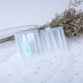 Molde de silicona para horquillas de resina DIY con purpurina azul y texturas claras - Molde de Pinza de Pelo de Espejo 516C