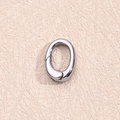 Ovaler Federverschluss (farbe: Weißgold) | 1 Stück/paket / 115 X 8 Mm (drahtdurchmesser: 18 Mm)