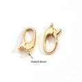 Oval Lobster Buckle (gold)|1 Pc/package / 14x7.5mm (wire Diameter: 2.5mm)