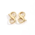 8-shaped Lobster Buckle (gold)|1 Pc/package / 13x8.5mm (wire Diameter: 1mm)