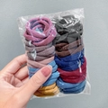Set of colorful high-elastic hair ties in bright candy colors for women and girls - 1# Coffee 50Pcs