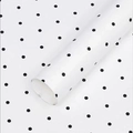 Paquet De 20 Feuilles De Petits Pois Blancs Et Noirs ; (56 X 56 Cm) ± 5 %