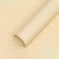Paquet De 20 Feuilles De Petits Pois Jaune Crème ; (56*56cm) ±5%