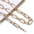 Fashionable gold chunky aluminum chain glasses strap with non-slip silicone loops - Chunky Chain / Gold