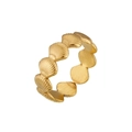 Gold Shell Ring / Adjustable Opening