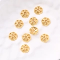 Bloempot (goud) | 30 Stuks/verpakking / Diameter: 7 Mm (diafragma: 15 Mm)