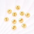 Cuentas Espaciadoras De Ábaco (doradas) | 20 Piezas/paquete / 3x6 Mm (apertura: 2 Mm)