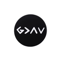 Minimalist round enamel pin with God is Greater than the Highs and Lows symbol in black - Qhxz1850