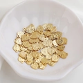 14K gold filled heart charms with queen relief portraits inside a ceramic bowl - 14K 8mm Heart Portrait Pendant